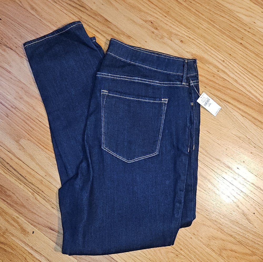 Old Navy Blue Straight Leg Jeans Classic Style
